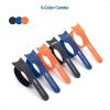 imageCable Matters 100Pack 8inch HookandLoop Reusable Wire TiesCable Ties with 42 lbs Tensile Strength  MultiColor Black Blue and Orange Cord Ties Cord Wrap Zip Ties Cable Management Straps8inch