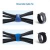 imageCable Matters 100Pack 8inch HookandLoop Reusable Wire TiesCable Ties with 42 lbs Tensile Strength  MultiColor Black Blue and Orange Cord Ties Cord Wrap Zip Ties Cable Management Straps4 6 8inch