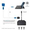 imageCable Matters 101075 Triple Monitor Mini DisplayPortDisplayPort Hub 3X 4K Display Port Splitter 3Port DP 14 Enabled for 8K and 4K 120Hz HDR for Windows Only NOT Compatible with macOS