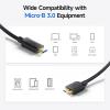 imageCable Matters 10Gbps USB C to Micro USB 30 Cable  33ft USBC Hard Drive Cable Micro B to USBC Cord Compatible with Seagate LaCie Toshiba Samsung WD External Hard Drive BlackBlack