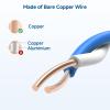 imageCable Matters 10Gbps UV Resistant 23AWG Outdoor Cat6 Ethernet Cable  500ft Solid Bare Copper UTP 550MHz Bulk Weatherproof Cable for PoE IP Cameras500 Feet