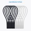imageCable Matters 10Pack Ultra Strong Silicone Magnetic Cable Ties Magnetic Cord TiesZipTiesCord Organizer Black and White10Pack