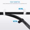 imageCable Matters 10Pack Ultra Strong Silicone Magnetic Cable Ties Magnetic Cord TiesZipTiesCord Organizer Black and White20Pack