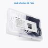 imageCable Matters 10Pack Ultra Strong Silicone Magnetic Cable Ties Magnetic Cord TiesZipTiesCord Organizer Black and White20Pack