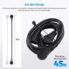 imageCable Matters 10Pack Ultra Strong Silicone Magnetic Cable Ties Magnetic Cord TiesZipTiesCord Organizer Black and White20Pack
