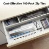 imageCable Matters 200Pack Cable Ties for Indoor and Outdoor 6 8 12Inch SelfLocking Nylon Zip Ties Assorted Sizes Wire Ties Tie Wraps for Multiple Use Self Locking Zipties in Black and White140Pack