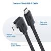 imageCable Matters 20Gbps Right Angle USB C Cable  6ft Supports Up to 8K30Hz  4K120Hz Video 240W Charging 20Gbps Data Transfer 90 Degree USB C Cable RightAngle USBC to USBC Cord3 Feet