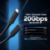 imageCable Matters 20Gbps USB 4 Extension Cable  33ft  1m True Reversible Design Supports 8K Video 240W Charging 20Gbps Data Transfer USB C ExtenderType C Extension Cord Male to Female