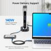 imageCable Matters 20Gbps USB C Switch 3in1Out Supports Up to 8K30Hz on Windows 4K60Hz on macOS 140W PD for Sharing a USBCThunderbolt 4 Monitor or Dock Works with Thunderbolt 45 Laptops