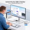 imageCable Matters 20Gbps USB C Switch 3in1Out Supports Up to 8K30Hz on Windows 4K60Hz on macOS 140W PD for Sharing a USBCThunderbolt 4 Monitor or Dock Works with Thunderbolt 45 Laptops