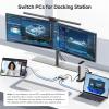imageCable Matters 20Gbps USB C Switch for 2 Computers Supports Up to 8K30Hz on Windows 4K60Hz on macOS 140W PD for Sharing a USBCThunderbolt 4 Monitor or Dock Works with Thunderbolt 45 Laptops