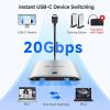 imageCable Matters 20Gbps USB C Switch for 2 Computers Supports Up to 8K30Hz on Windows 4K60Hz on macOS 140W PD for Sharing a USBCThunderbolt 4 Monitor or Dock Works with Thunderbolt 45 Laptops