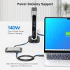 imageCable Matters 20Gbps USB C Switch for 2 Computers Supports Up to 8K30Hz on Windows 4K60Hz on macOS 140W PD for Sharing a USBCThunderbolt 4 Monitor or Dock Works with Thunderbolt 45 Laptops