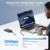 imageCable Matters 20Gbps USB C to USB C Monitor Cable  6ft  18m Supports Up to 8K30Hz  4K120Hz Video 240W Charging 20Gbps Data Transfer USBC Video Cable Works with CarPlay Android Auto6 ft
