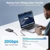 imageCable Matters 20Gbps USB C to USB C Monitor Cable  6ft  18m Supports Up to 8K30Hz  4K120Hz Video 240W Charging 20Gbps Data Transfer USBC Video Cable Works with CarPlay Android Auto3 ft