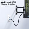 imageCable Matters 2Pack 1Port 8K HDMI Wall Plate Supports 8K60Hz 4K120Hz VRR ALLM HDR HDCP 23 HDMI Wall Outlet White2Port