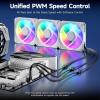 imageCable Matters 2Pack 3 Way 4 Pin PWM Fan Splitter Cable  12 Inches  30cm 1x PWMControlled Fan with 2 Follower Fans PC Fan Splitter 1 to 3 Converter PCFan Extension Cable
