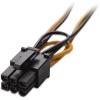 imageCable Matters 2Pack 6 Pin PCIe to Dual SATA Power Cable 4 Inches 2X SATA to 6 Pin PCIe