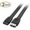 imageCable Matters 2Pack 6Gbps SATA to eSATA Cable  3ft eSATA to SATA Cable3 Feet