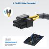 imageCable Matters 2Pack 8 Pin EPS CPU Extension Cable  10 Inches 8Pin ATXCPU Power Cable Male to Female