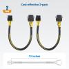 imageCable Matters 2Pack 8 Pin EPS CPU Extension Cable  10 Inches 8Pin ATXCPU Power Cable Male to Female