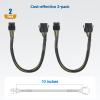 imageCable Matters 2Pack 8 Pin PCIe Extension Cable  10 Inches Male to Female NOT for Direct PSU Use 8 Pin GPU Power Extension Cable Not 62 Pin