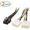 imageCable Matters 2Pack 8Pin PCIe to Molex 2X Power Cable 4 Inches