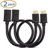 imageCable Matters 2Pack High Speed HDMI Extension Cable 6 ft Male to Female HDMI Extender Cable with Ethernet  3D and 4K Resolution Ready15 Feet