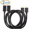 imageCable Matters 2Pack High Speed HDMI Extension Cable 6 ft Male to Female HDMI Extender Cable with Ethernet  3D and 4K Resolution Ready3 Feet
