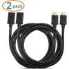 imageCable Matters 2Pack High Speed HDMI Extension Cable 6 ft Male to Female HDMI Extender Cable with Ethernet  3D and 4K Resolution Ready6 Feet