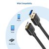 imageCable Matters 2Pack Micro USB 30 Cable  6ft External Hard Drive Cable USB to USBMicro B Cord Compatible with Seagate LaCie Toshiba Samsung Western DigitalWD External Hard Drive BlackBlack