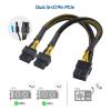 imageCable Matters 2Pack PCIe 8 Pin to Dual 8 Pin 62 Female to Male PCIe Power Adapter for GPUs  9 Inches 8 Pin PCIe Cable GPU Dual 8 Pin PCIe Cable