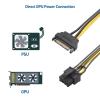 imageCable Matters 2Pack SATA to 62 Pin Power Cable  7 Inches SATA to 8 Pin PCIe  6 Pin PCIe Power Cable