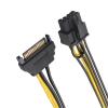 imageCable Matters 2Pack SATA to 62 Pin Power Cable  7 Inches SATA to 8 Pin PCIe  6 Pin PCIe Power Cable