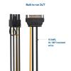 imageCable Matters 2Pack SATA to 62 Pin Power Cable  7 Inches SATA to 8 Pin PCIe  6 Pin PCIe Power Cable