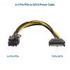 imageCable Matters 2Pack SATA to 62 Pin Power Cable  7 Inches SATA to 8 Pin PCIe  6 Pin PCIe Power Cable