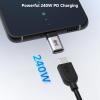 imageCable Matters 2Pack USB C Extender Adapter Up to 4K240Hz Video 240W Charging 40Gbps Data Transfer USBC Female to USBC Male Adapter USB Type C Extender