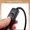 imageCable Matters 2Pack USB On Off Switch  3ft Support Data and Power Short USBA Extension Cable with ON Off USB Power Switch3 ft