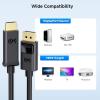 imageCable Matters 2Pack Unidirectional DisplayPort to HDMI Cable  6ft GoldPlated DP to HDMI Cable Display Port to HDTVMonitorProjector Conversion Cord35 Feet