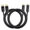 imageCable Matters 2Pack Unidirectional DisplayPort to HDMI Cable  6ft GoldPlated DP to HDMI Cable Display Port to HDTVMonitorProjector Conversion Cord6 Feet