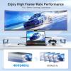 imageCable Matters 324Gbps 8K Mini DisplayPort to DisplayPort 14 Adapter Mini DP to DP 14 in Black  8K60Hz 4K240Hz Resolution Ready  Thunderbolt and Thunderbolt 2 Port Compatible1Pack