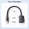 imageCable Matters 324Gbps 8K Mini DisplayPort to DisplayPort 14 Adapter Mini DP to DP 14 in Black  8K60Hz 4K240Hz Resolution Ready  Thunderbolt and Thunderbolt 2 Port Compatible1Pack