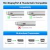 imageCable Matters 324Gbps 8K Mini DisplayPort to DisplayPort 14 Adapter Mini DP to DP 14 in Black  8K60Hz 4K240Hz Resolution Ready  Thunderbolt and Thunderbolt 2 Port Compatible1Pack