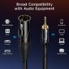 imageCable Matters 35mm to XLR Cable  6ft Male to Male XLR to 18 Inch Cable Compatible with iPod MP3 Player Laptop Voice Recorder and More Black  Not for Microphone Use25 feet