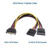 imageCable Matters 3Pack 15 Pin SATA Power Splitter Cable  8 Inches SATA Power YSplitter Cable