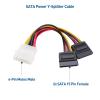 imageCable Matters 3Pack 4 Pin Molex to Dual SATA Power YCable Adapter 6 Inches