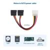 imageCable Matters 3Pack 4 Pin Molex to Dual SATA Power YCable Adapter 6 Inches