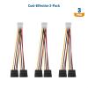 imageCable Matters 3Pack 4 Pin Molex to Dual SATA Power YCable Adapter 6 Inches