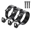 imageCable Matters 3Pack 90 Degree SATA Cable  18 Inch SATA III 6Gbps Right Angle Data Cable for SSD HDD CDDVD Drives Hard Drive Optical Drive Gaming PC Desktop Motherboard BlackBlack