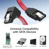 imageCable Matters 3Pack 90 Degree SATA Cable  18 Inch SATA III 6Gbps Right Angle Data Cable for SSD HDD CDDVD Drives Hard Drive Optical Drive Gaming PC Desktop Motherboard BlackRed